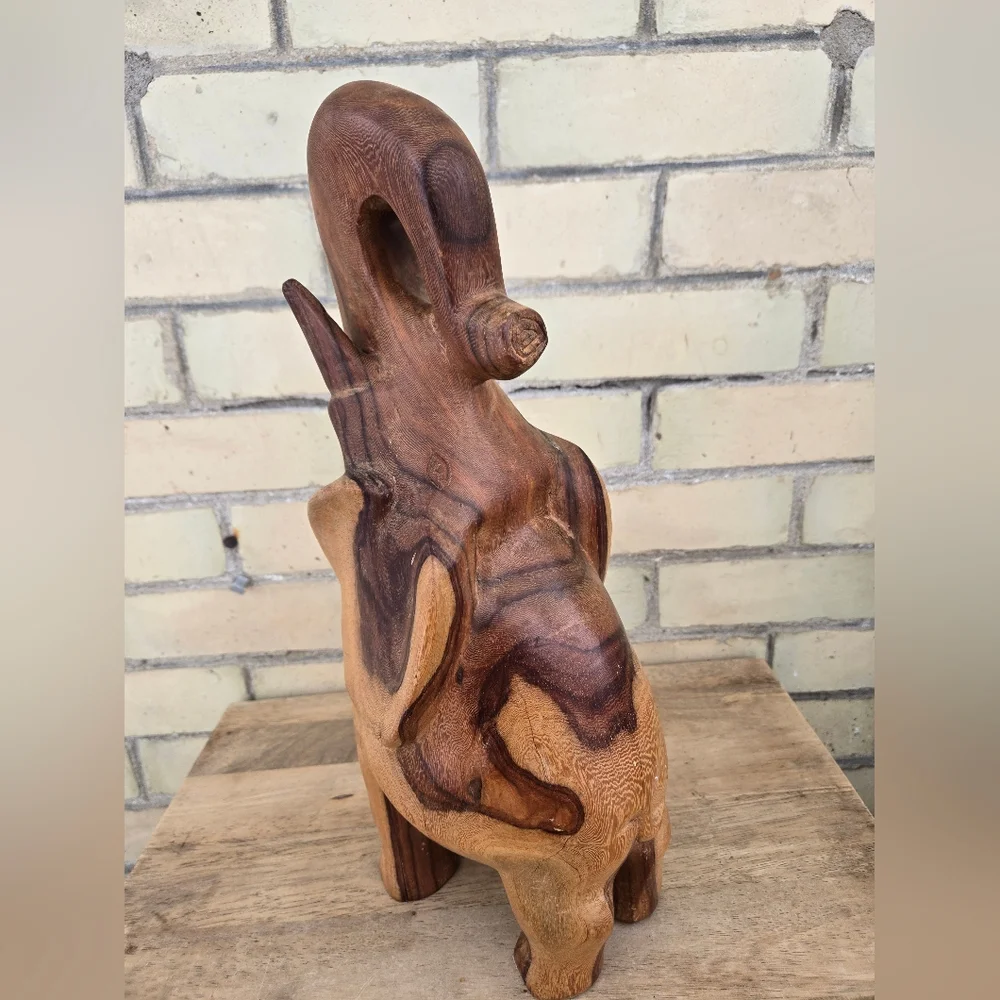 Hand Carved Elephant Statue - Picture 10 of 10
